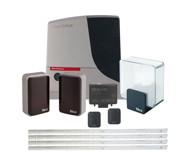 Kit automatizare poarta culisanta Nice Hi-Speed RB500HS FULL, 500 kg, 230 V, 8 m