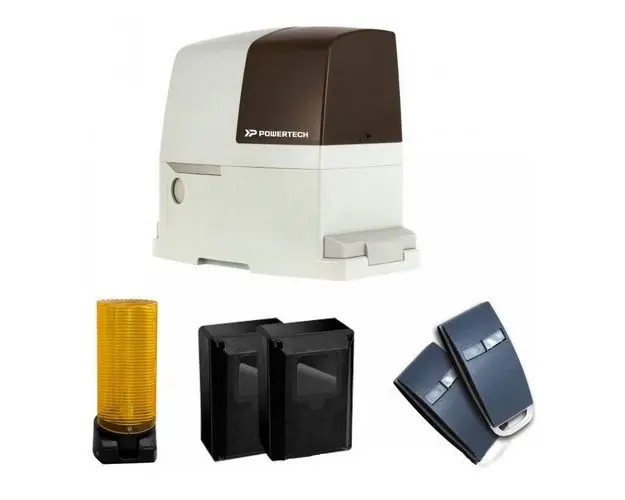 Kit automatizare poarta culisanta Powertech PL-1000FS, 1000 Kg, 12 m, 24 Vdc