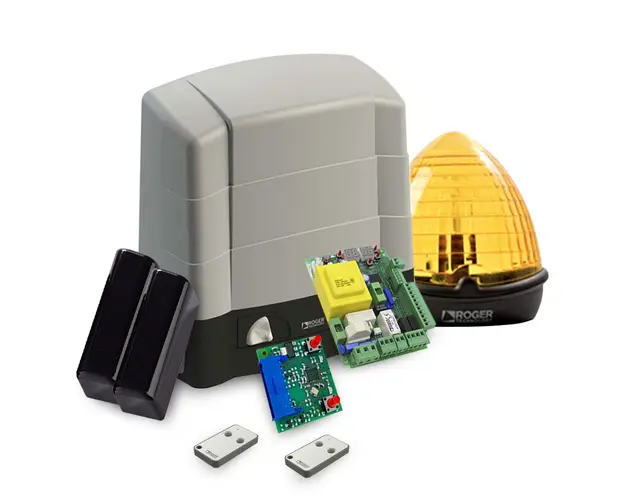 Kit automatizare poarta culisanta Roger Technology Kit G30/1804, 1800 Kg, 520 W, 230 V