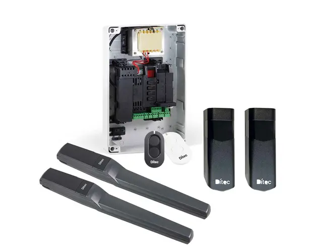 Kit automatizare poarta batanta Ditec DITPWR35HLS, 3000 N, 135 W, 600 Kg, 433.92 MHz, 2x 3.5 m