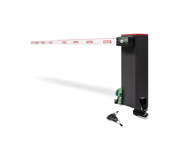 Kit bariera de acces auto cu brat telescopic fara LED Motorline KIT TURBO 6 + ZUM75HTSL-6, 6 m, 24V, utilizare intensiva