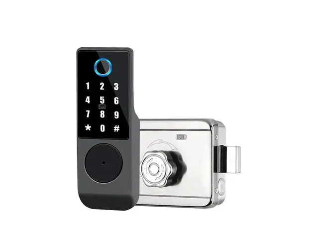 Kit incuietoare wireless cu cititor biometric Secukey D4-W, 433 Mhz