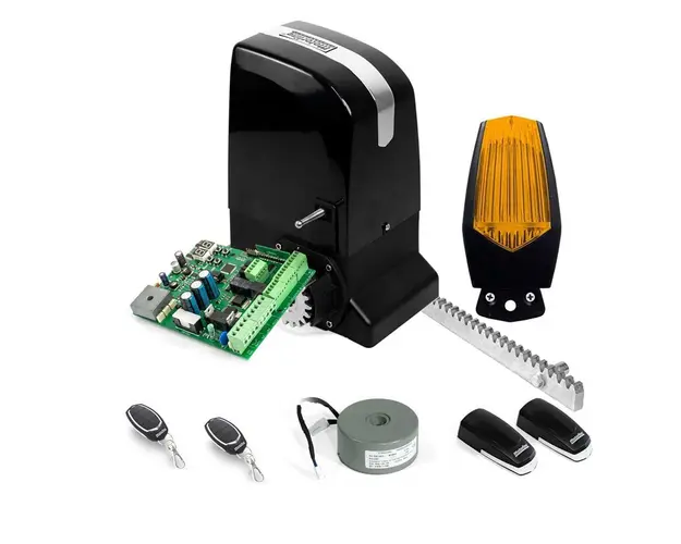 Kit automatizare poarta culisanta Motorline KIT SLIDE1024-CRM, 1000 Kg, 7 m, 24 V, 4 m cremaliera metalica