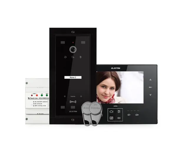 Kit videointerfon Electra Home EL-VINT-HOME-1-7, 1 familie, 7 inch, 800 TVL, ingropat