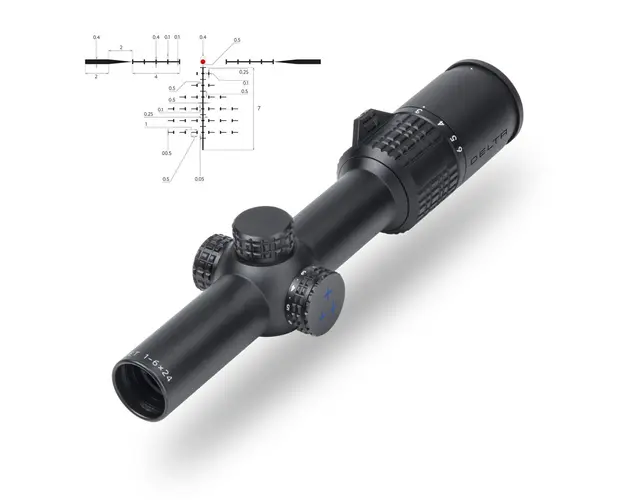 Luneta de arma pentru vanatoare Delta Hornet HD 1-6x24 D2MR SPF