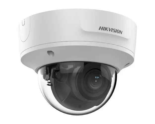 Camera supraveghere IP Dome Hikvision AcuSense DS-2CD2783G2-IZS, 8 MP, 2.8-12 mm, motorizata, IR 40 m, PoE, slot card 