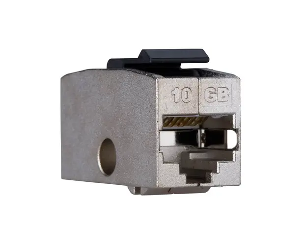 Modul cupla RJ45 ecranat SCHRACK TOOLLESS LINE HSEMRKRGWS, aliaj zinc, Cat.6A