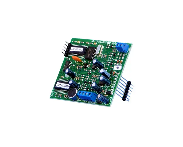 Modul procesor vocal Cerber MPV-16/DTMF, 101 mesaje vocale, comenzi DTMF