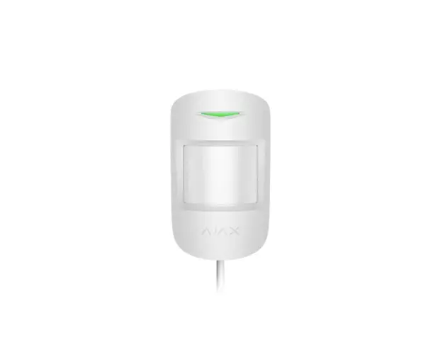 Detector de miscare PIR Ajax MotionProtect Fibra WH, 12 m, 88 grade, pet immunity