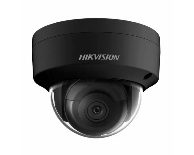 Camera supraveghere IP Dome Hikvision Acusense DS-2CD2146G2-ISUBC, 4 MP, 2.8 mm, IR 30 m , PoE, microfon, slot card, neagra