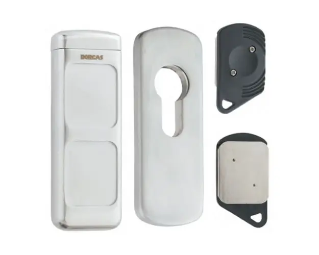 Protectie magnetica pentru cilindru DORCAS-MG-100, inox, 2 chei