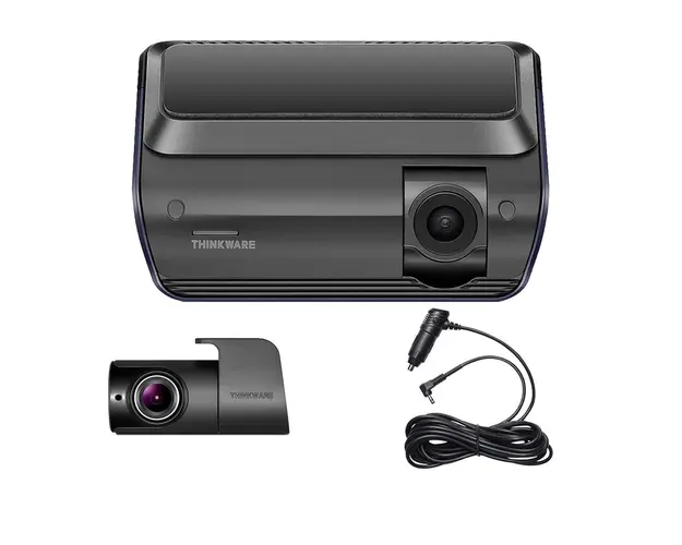 Camera auto fata/spate cu DVR Thinkware Q1000, 4 MP, GPS Logger, WiFi, LDWS, FCWS, FVDW, card 32 GB + incarcator auto