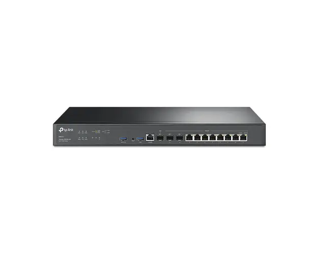 Router 8 porturi TP-Link Omada ER8411, 10G, management centralizat, 10 Gbps, 3 SFP, sursa dubla de alimentare