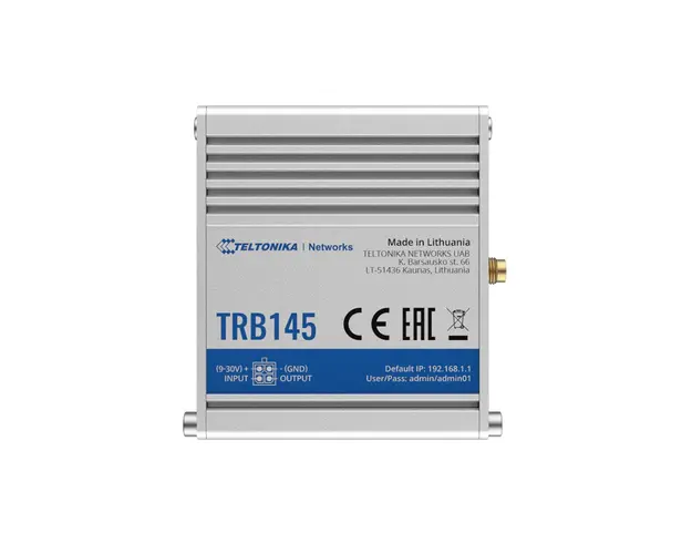 Gateway/controller industrial IP Teltonika TRB145, Cat1, GSM, LTE, Micro USB, SMS/apel, IoT