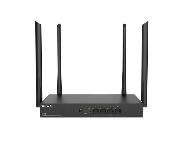 Router wireless Gigabit Dual Band Tenda W15E, 4 porturi, 2.4/5.0 GHz, 1200 Mbps