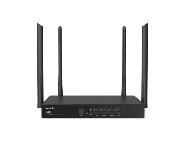 Router wireless Gigabit Dual Band Tenda W18E, 4 porturi, 2.4/5.0 GHz, 1200 Mbps