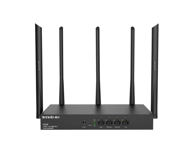 Router wireless Gigabit Dual Band Tenda W20E, 4 porturi, 2.4/5.0 GHz, 1317 Mbps