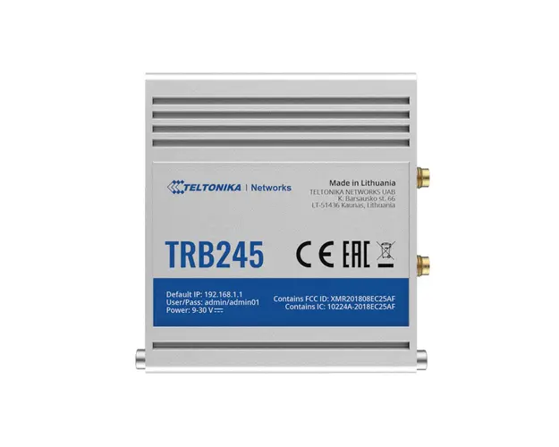 Gateway/controller industrial IP Teltonika TRB245, GSM, LTE, micro USB, Ethernet, 10/100 Mbps, SMS/apel, IoT