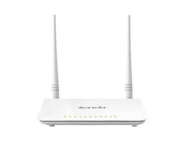 Router wireless Tenda D301, 1 port WAN/LAN, 3 porturi LAN, 2.4 GHz, 300 Mbps