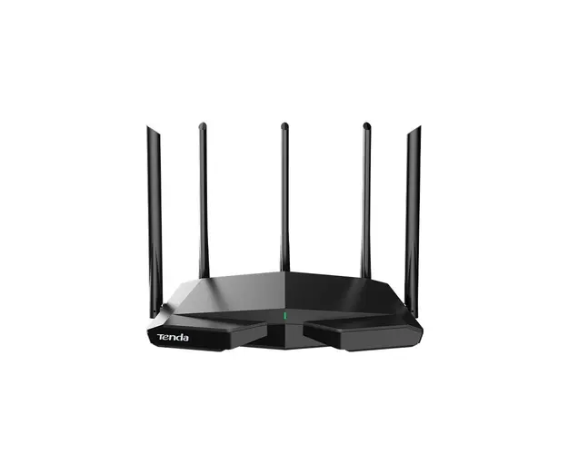 Router wireless tri-band Gigabit Tenda RX27 PRO, 2.4/5/6 GHz, 5665 Mbps, WiFi6, 4 porturi