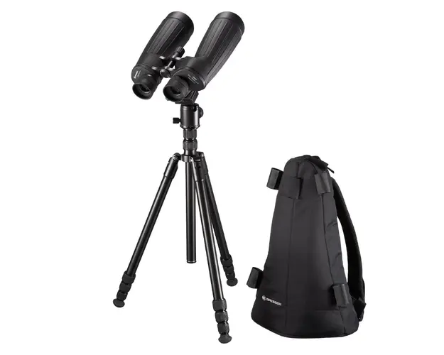 Set Binoclu Bresser NightExplorer 15x70 + Trepied si rucsac