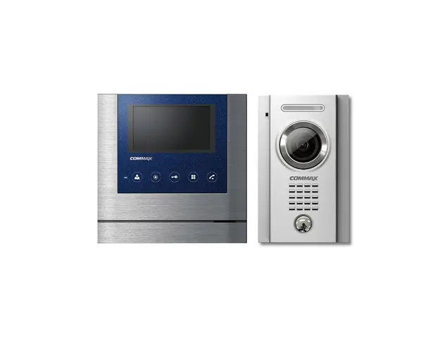 Set videointerfon Commax ECO SET H, 1 familie, 4 inch, aparent