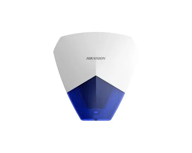Sirena de interior/exterior cu flash Hikvision DS-PS1-B, 105 dB, IP54, LED albastru
