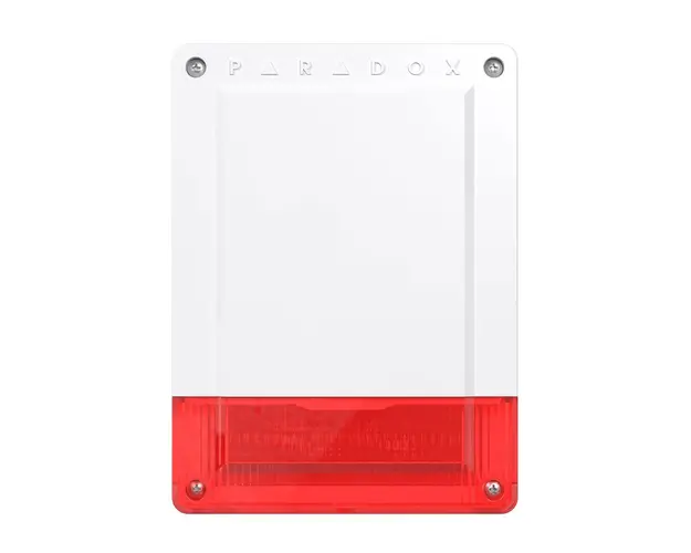 Sirena de exterior stroboscopica wireless Paradox SR250, 100 dB, 433/868 MHz, RF 70 m