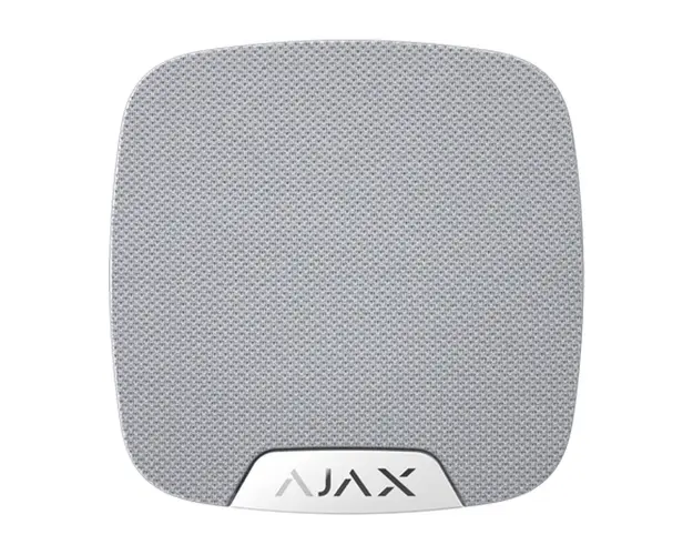 Sirena wireless de interior AJAX HomeSiren WH, 105 dB, RF 2000 m, 5 ani autonomie