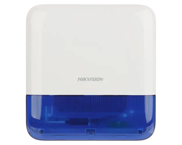 Sirena stroboscopica wireless de exterior Hikvision AX PRO DS-PS1-E-WE-B, 110 dB, 868 MHz, RF 1600 m