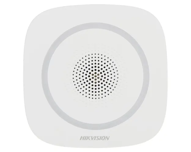 Sirena stroboscopica wireless de interior Hikvision AX PRO DS-PS1-I-WE-B, 110 dB, 868 MHz, RF 1600 m, LED Albastru