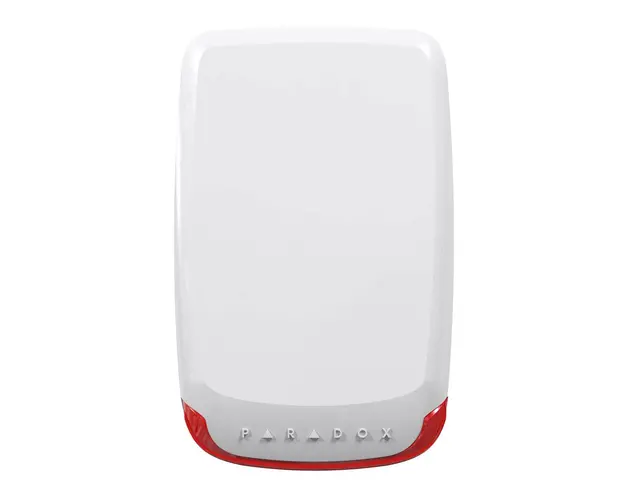 Sirena wireless de exterior piezo stroboscopica Paradox SR230, 100 dB, RF 70 m, tamper