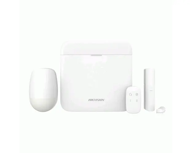 Sistem alarma antiefractie wireless Hikvision AX PRO DS-PWA64-KIT-WE, LAN/WiFi/GPRS, 16 partitii, 64 zone, 30 utilizatori