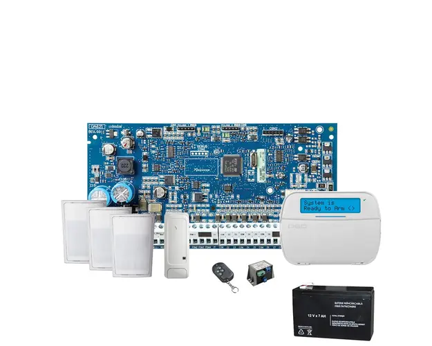 Sistem alarma hibrid DSC KIT NEO 2016, 6-32 zone, 2-16 PGM, 48 utilizatori