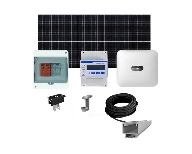 Sistem Fotovoltaic complet cu montaj si dosar prosumator inclus 6.3 kWp, invertor trifazat hibrid Huawei si 14 panouri Canadian Solar, montaj pe acoperis inclinat