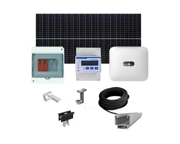 Sistem fotovoltaic complet 6 kW, invertor trifazat On Grid WiFi si 14 panouri Canadian Solar, 120 celule, 460 W, pe acoperis din tigla