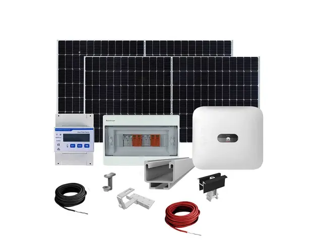 Sistem fotovoltaic complet 10 kW, invertor trifazat On Grid WiFi si 24 panouri Canadian Solar, 120 celule, 460 W, montare pe acoperis din tigla