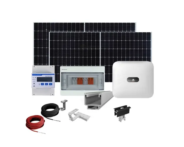 Sistem fotovoltaic complet 5 kW, invertor trifazat On Grid WiFi si 12 panouri Canadian Solar, 120 celule, 460 W, montare pe acoperis din tigla