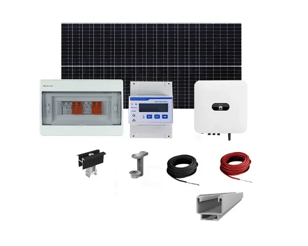 Sistem Fotovoltaic complet cu montaj si dosar prosumator inclus 6.3 kWp, invertor monofazat hibrid Huawei si 14 panouri Canadian Solar, montaj pe acoperis inclinat