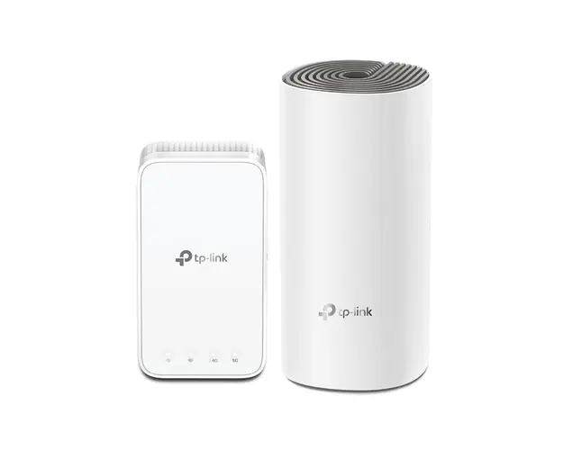 Sistem Mesh Dual Band TP-Link DECO E3 (2-PACK), 2 porturi, 2.4/5.0 GHz, 220 m, 300/867 Mbps