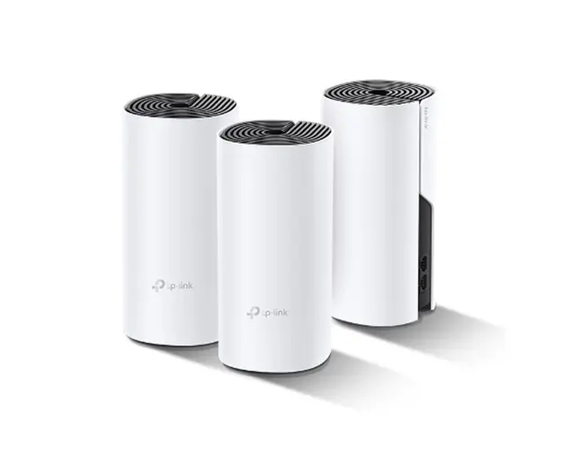 Sistem Mesh Gigabit Dual Band TP-Link DECO P9 (3-PACK), 2 porturi, 2.4/5.0 GHz, 560 m, 1200 Mbps