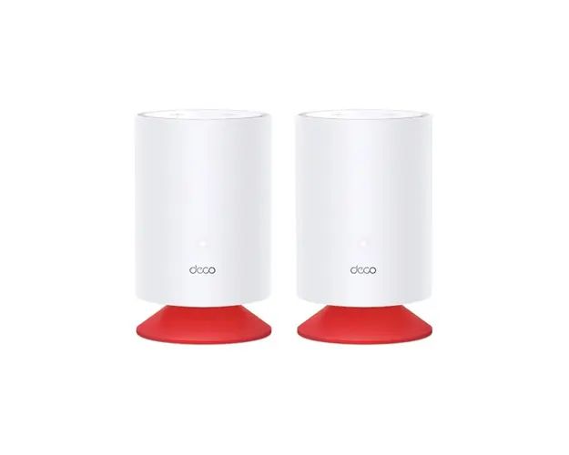 Sistem Mesh wireless Dual-Band Gigabit TP-Link DECO VOICE X20 2PK, 2.4/5 GHz, WiFi 6, 1Gbps, MU-MIMO, microfon