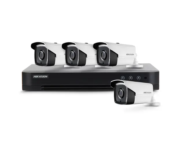 Sistem supraveghere exterior basic Hikvision Turbo HD Ultra Low Light HK-4EXT60M-2MP, 4 camere, 2 MP, IR 60 m, 2.8 mm