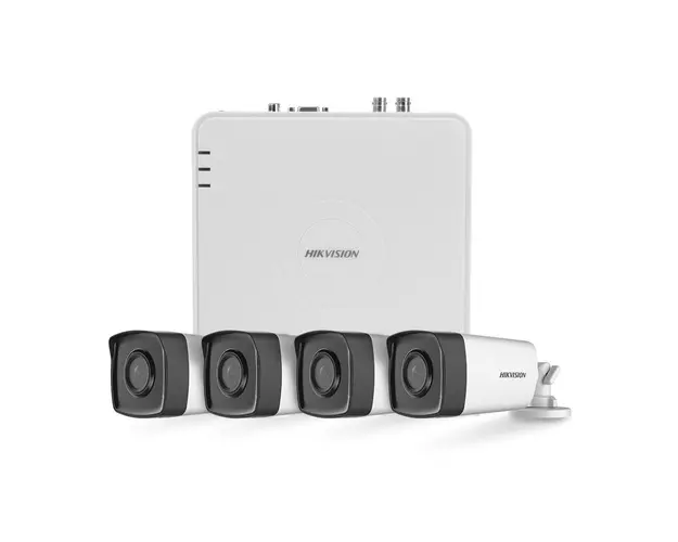 Sistem supraveghere exterior basic Hikvision TurboHD HK-4EXT80M-2MP-V3, 4 camere, 2 MP, IR 80 m, 3.6 mm