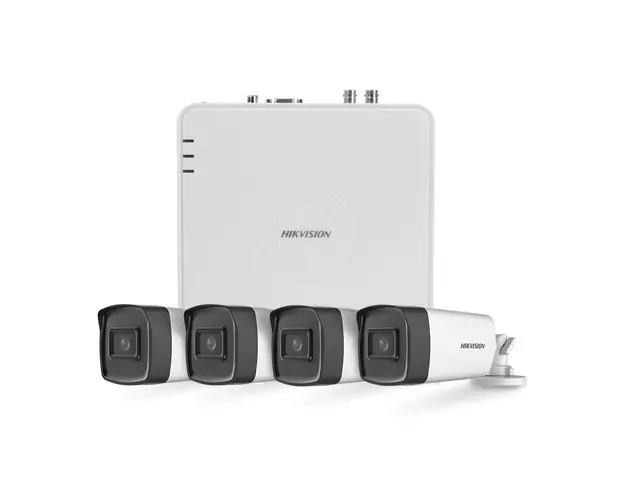 Sistem supraveghere exterior basic Hikvision TurboHD HK-4EXT40M-5MP, 4 camere, 5 MP, IR 40 m, 2.8 mm