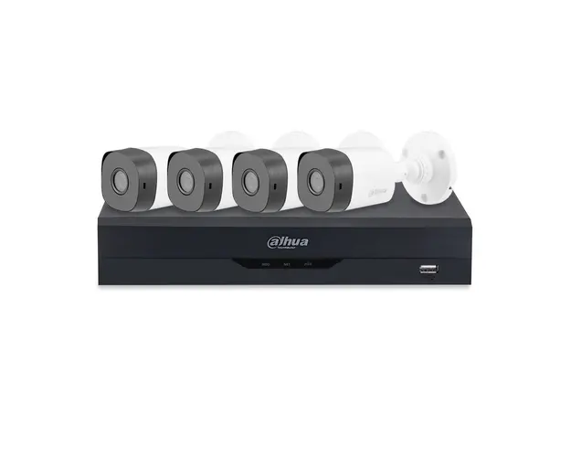 Sistem supraveghere exterior basic Dahua WizSense CVI-4EXT20-1080P-S, 4 camere, 2 MP, IR 20 m, POS, IoT