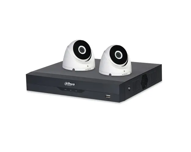 Sistem supraveghere interior basic Dahua WizSense DH-B2INT20-2MP, 2 camere, 2 MP, IR 20 m, 2.8 mm, POS, IoT