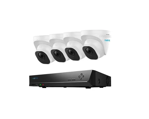 Sistem supraveghere IP exterior Reolink RLK8-520D4, 4 camere, 5 MP, IR 30 m, 4 mm, microfon, HDD 2 TB