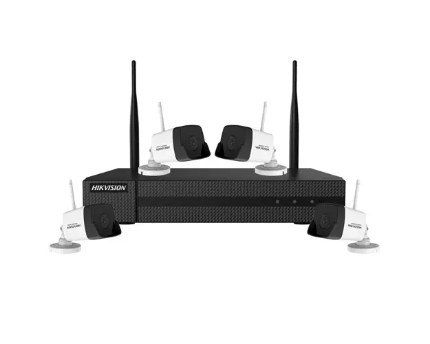 Sistem supraveghere WiFi exterior basic Hikvision HiWatch HW-WIFI-4EXTIR30-2MP, 4 camere, 4MP, IR 30 m, 2.8 mm