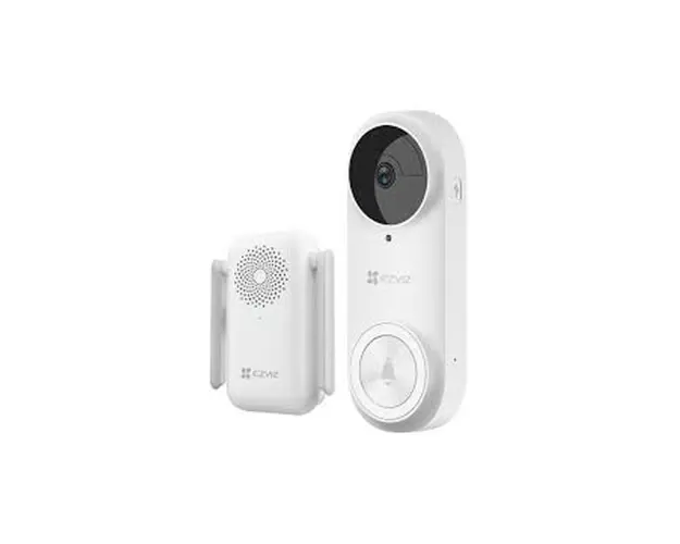 Sonerie video wireless Ezviz CS-DB2-A0-2C3WPB, detectie umana, 3 MP, 5200 mAh, card, 20 sonerii